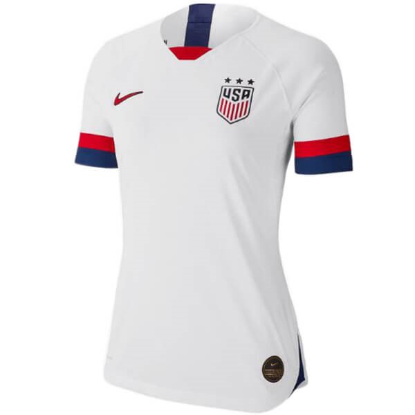 Camisetas Estados Unidos Primera equipo Mujer 2019 Blanco